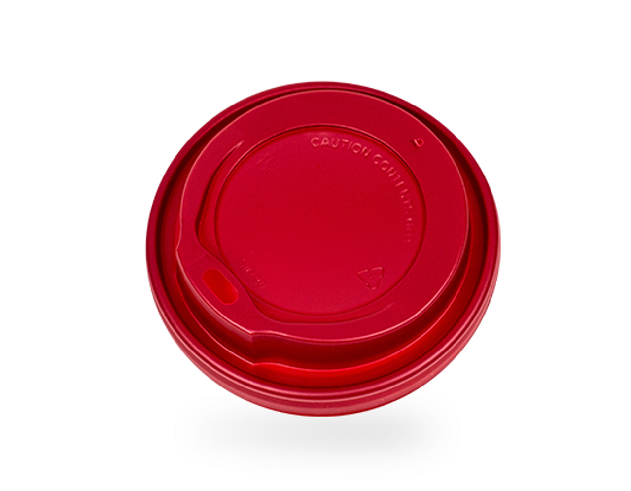 Sip Through PS Domed Lids (227ml/8oz) Red 