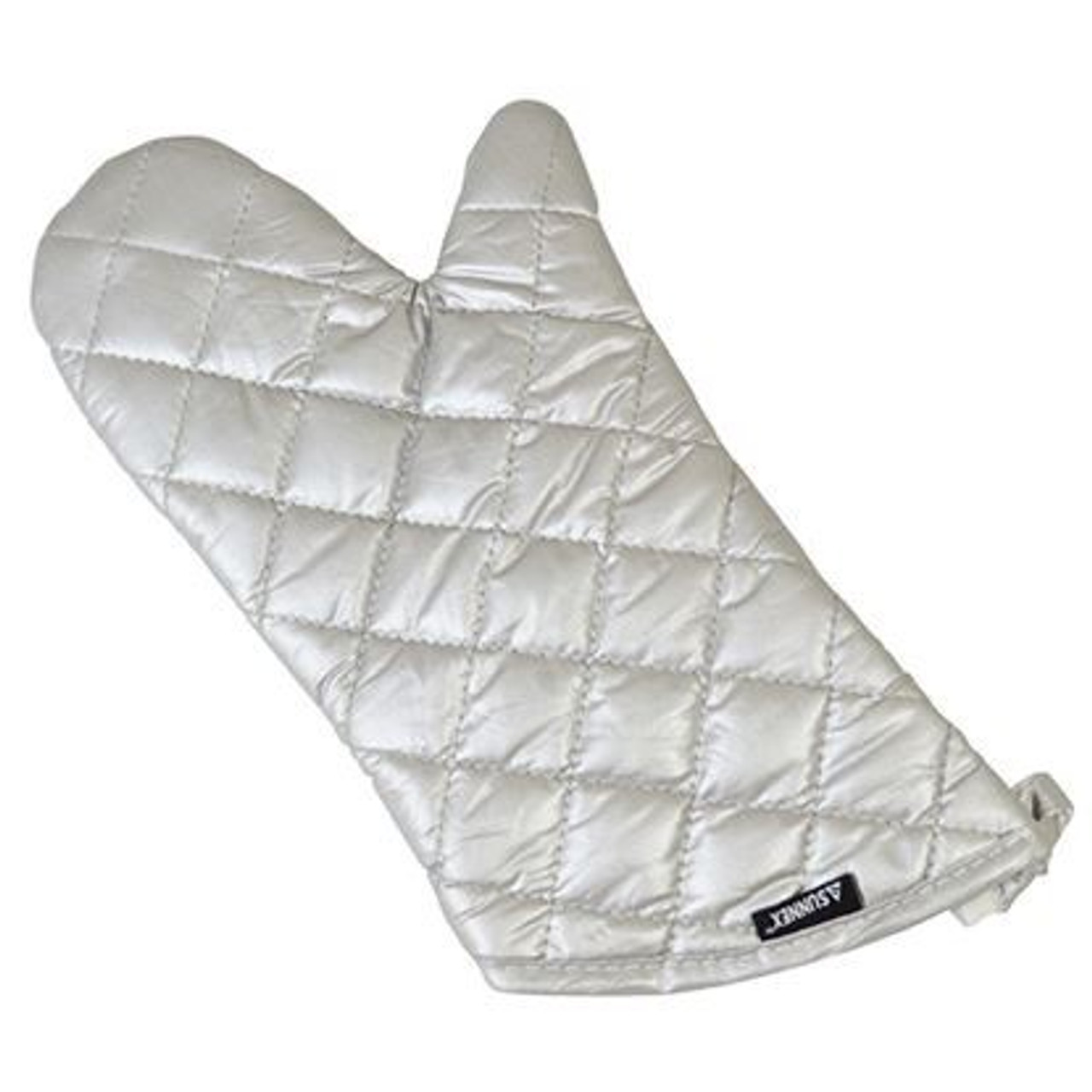 Grey Silicone Oven Mitt 15"