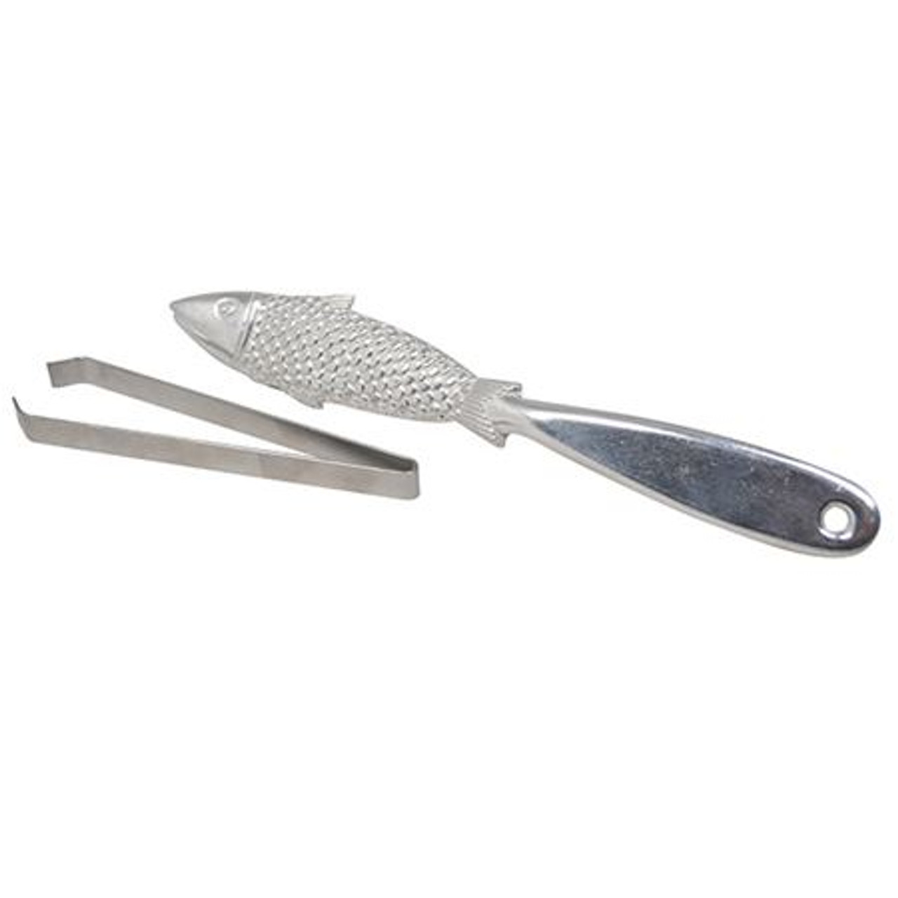 Aluminium Fish Scaler & Stainless Steel Fish Boner 21.2cm, 3.5cm