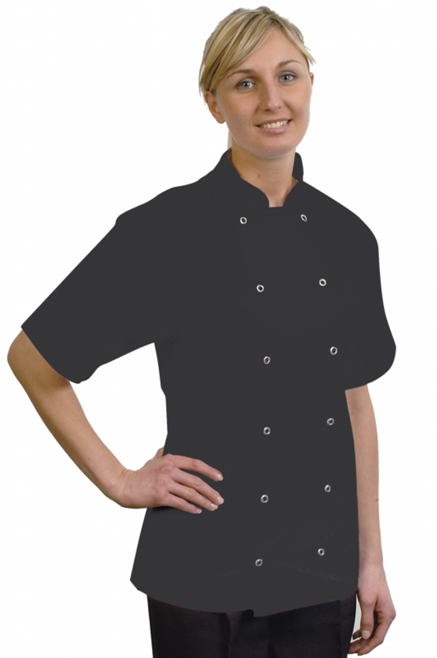 Unisex Chefs Jacket Short Sleeve X Small