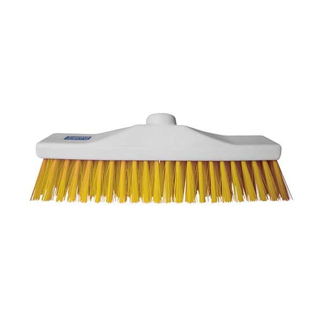 30cm Colour Coded Stiff Broom Yellow