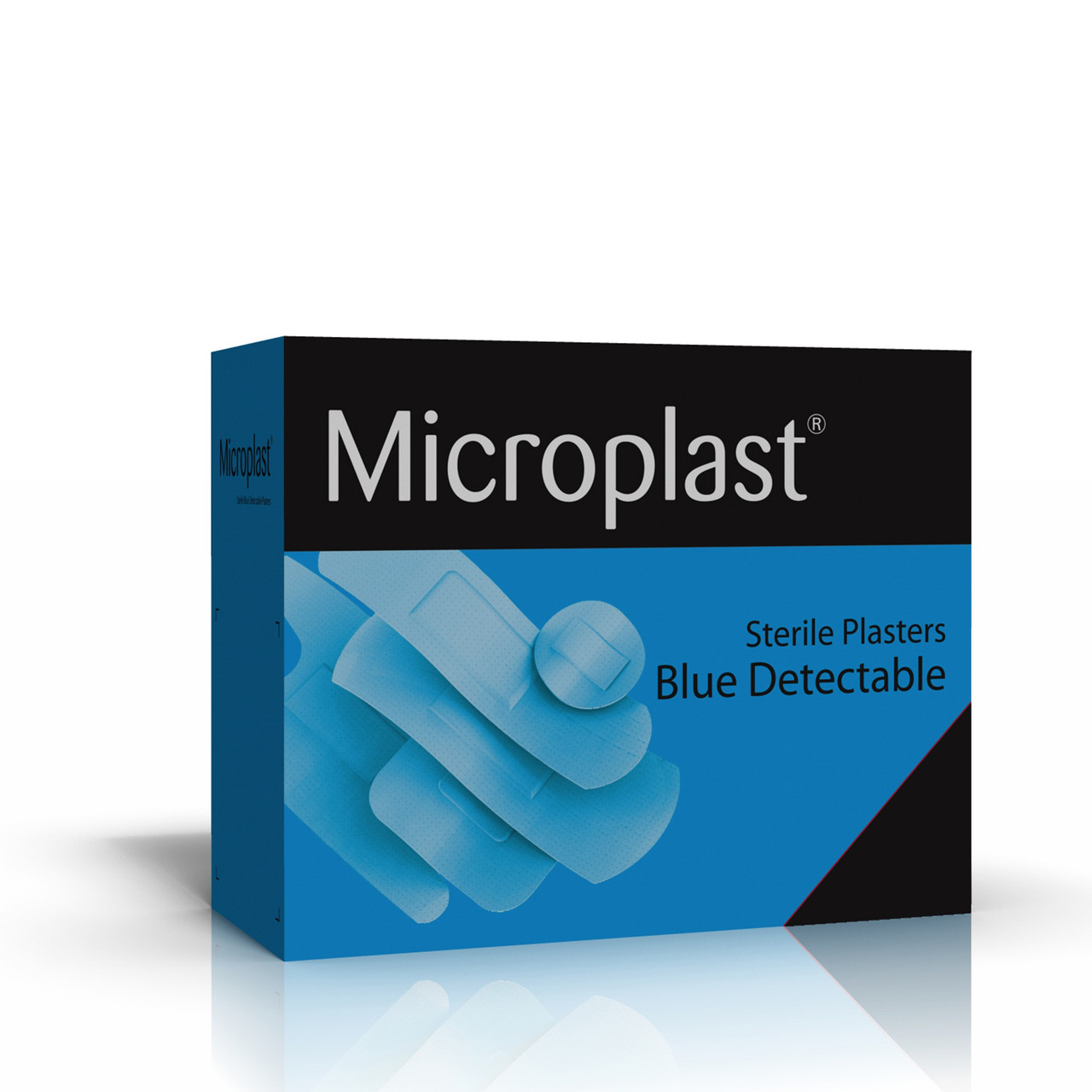 BLUE DETECTABLE PLASTERS ASSORTED BOX OF 100