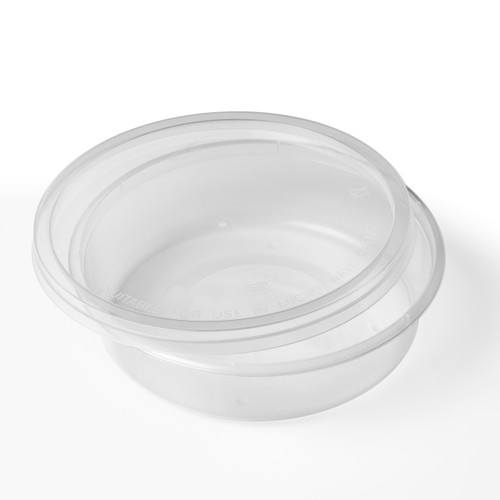 STRONG 650ml Plastic Clear Storage Containers with LIDS Microwave