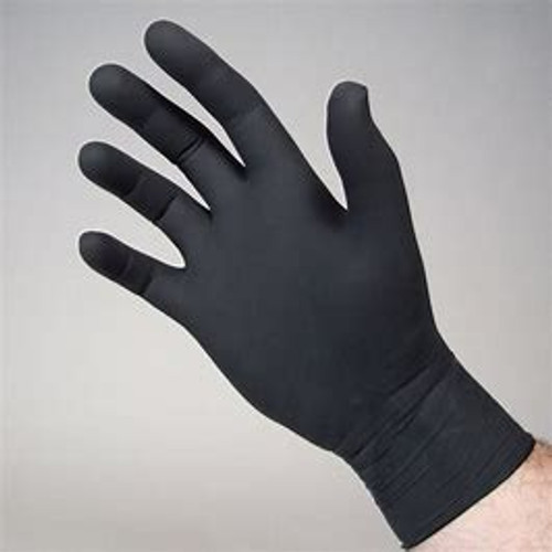 Black Large Nitrile  Powder Free Gloves Pk 100