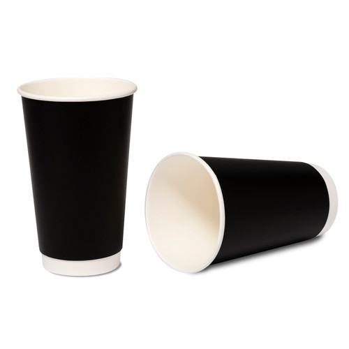 Double Wall Hot Drink Cup (453ml/16oz) Black