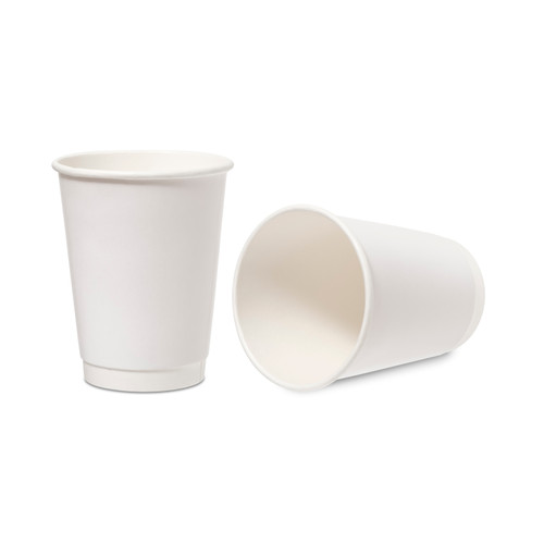 Double Wall Hot Drink Cup (340ml/12oz) White