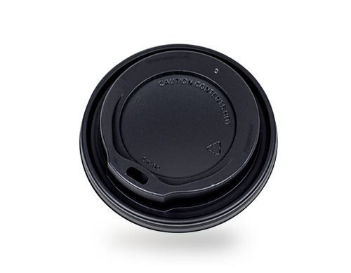 Sip Through PS Domed Lids  for (340ml/12oz)(453ml/16oz) Black