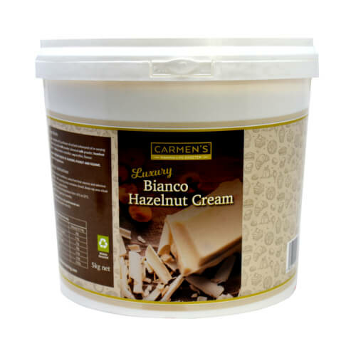 Carmen’s Luxury Bianco Hazelnut Cream Sauce 5kg for professional use