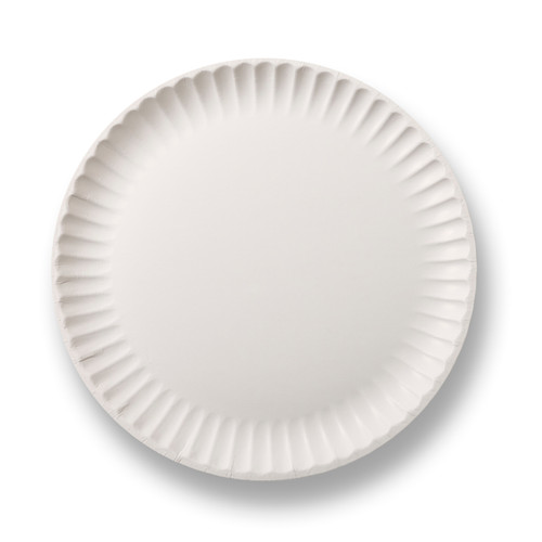 Paper Plate (229mm/9") Round White (HD)