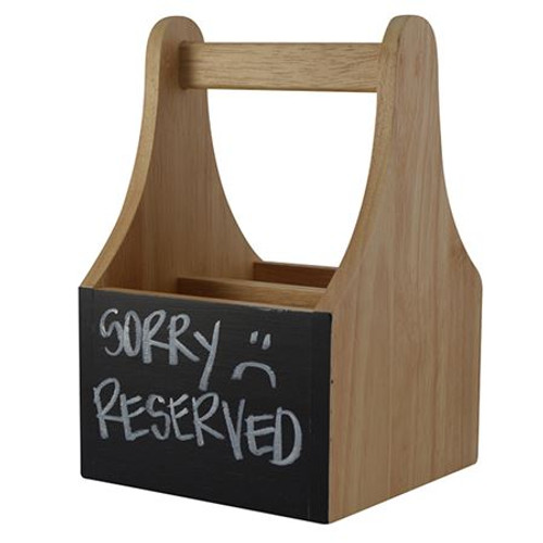 Naturals Caddy With Chalkboard 