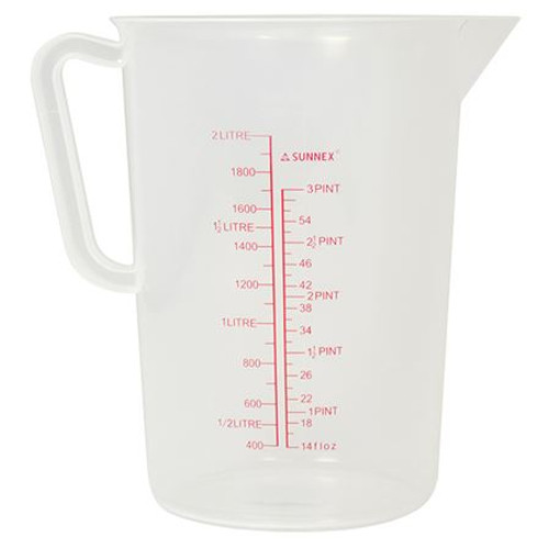 Measuring Jug 2Ltr Clear PP Plastic