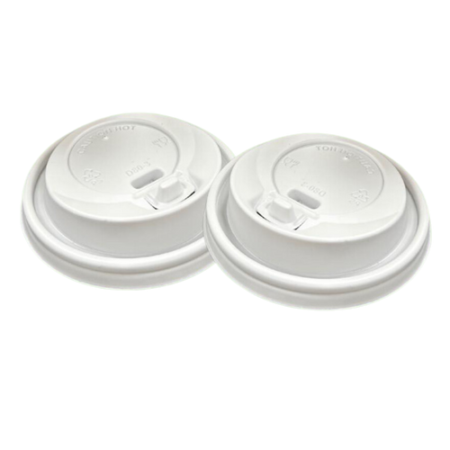 Reclosable Sip Through PS Domed Lids (340ml/12oz)(453ml/16oz) White