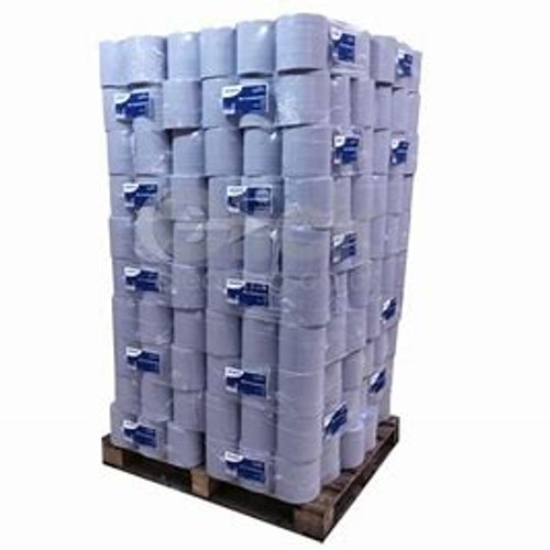 2ply Blue Roll 150Mtr x 6 roll pack x 70 pack pallet