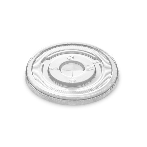 Clear Flat Lid for Smoothie Cup RPET (78mm) Fits 8oz & 10oz Cups