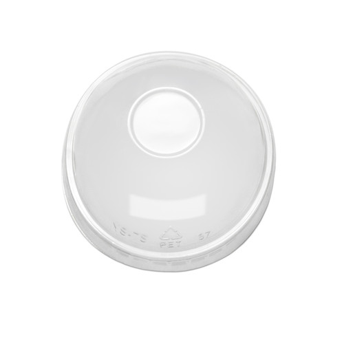 Clear Flat Lid for Smoothie Cup RPET (95mm) Fits 9/12/16 & 20oz cups 