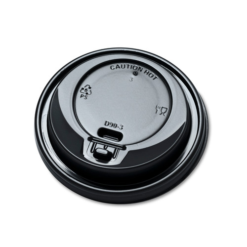 Lift-Lock PS Domed Lids (340ml/12oz)(453ml/16oz) Black