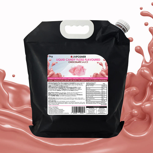  J M Posner Liquid Candy Floss Chocolate Sauce 5KG Bag