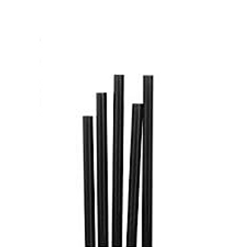 Straight Cocktail Straw Paper (140x6mm/5.5") Black 250