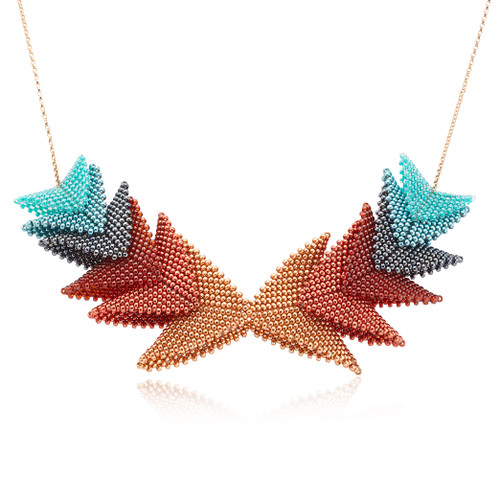 Thousand Elements Necklace - Soft Orange - muntu - themuntu.com Thousand Elements Necklace - Soft Orange - muntu - themuntu.com