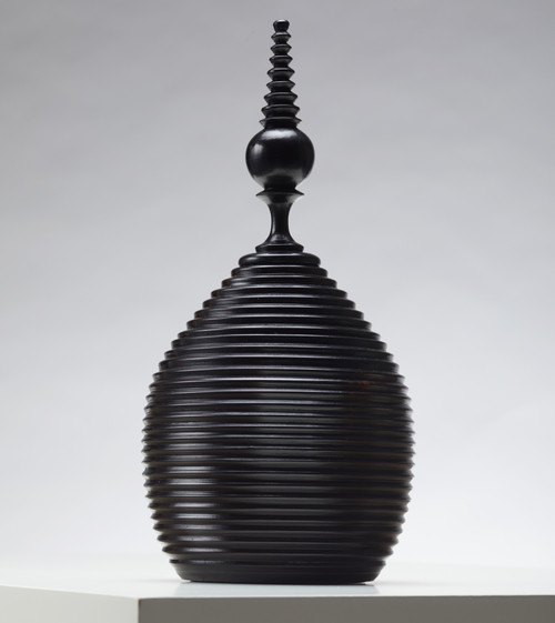 Ebony Turned Canister - Full Spiral - muntu - themuntu.com Ebony Turned Canister - Full Spiral - muntu - themuntu.com