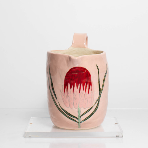 Cone Bush Protea Ceramic Pitcher Cone Bush Protea Ceramic Pitcher