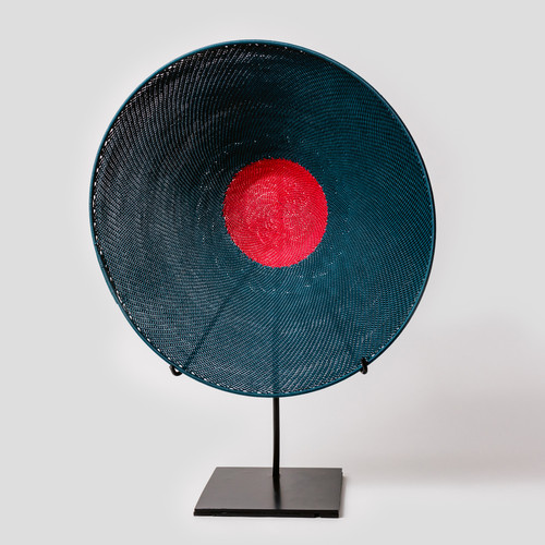 Hand Woven Lampshade Accent- Midnight Blue Hand Woven Lampshade Accent- Midnight Blue