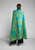 Heritage Blanket Scarf - Turquoise Mustard Heart - muntu - themuntu.com Heritage Blanket Scarf - Turquoise Mustard Heart - muntu - themuntu.com