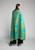 Heritage Blanket Scarf - Turquoise Mustard Heart - muntu - themuntu.com Heritage Blanket Scarf - Turquoise Mustard Heart - muntu - themuntu.com
