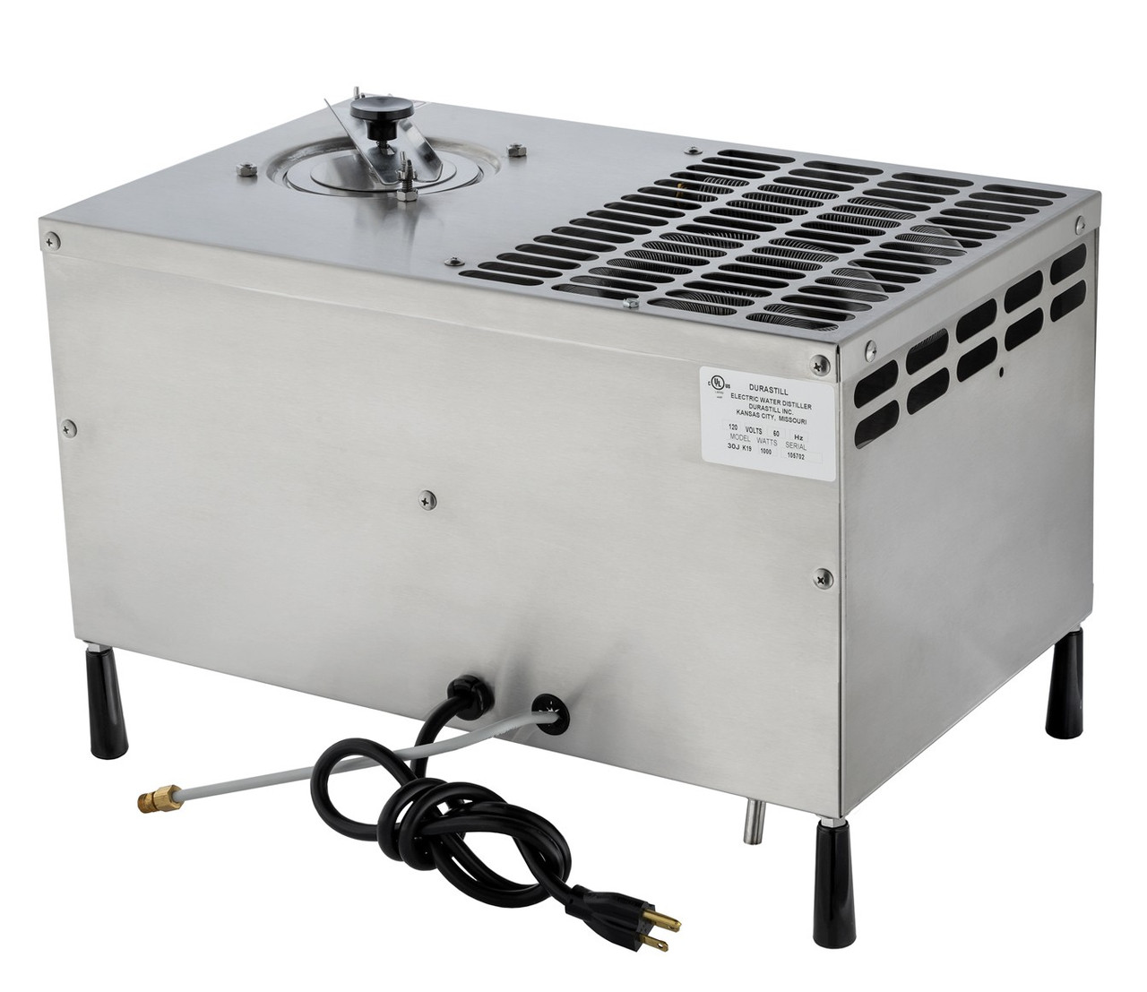 240 Volt Durastill 12 Gallon Per Day Automatic Water Distiller 240 Volt Durastill 12 Gallon Per Day Automatic Water Distiller