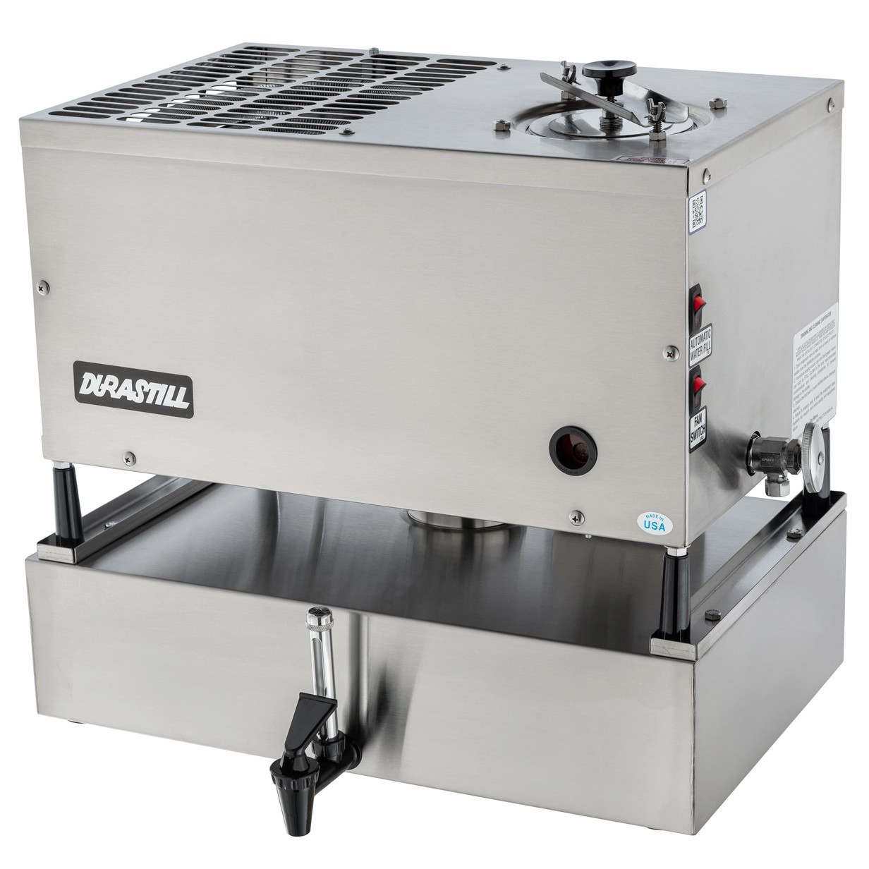 240 Volt Durastill 12 Gallon/Day Automatic Water Distiller with 4 Gallon Reserve Model 46C4-240V