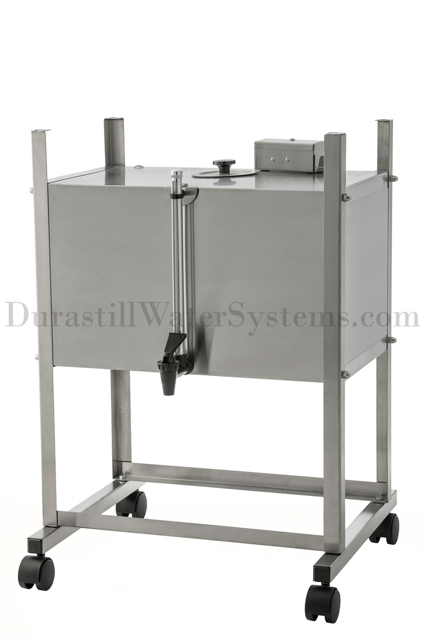 10.6 Gallon Automatic Storage Tank with casters Durastill Water Systems