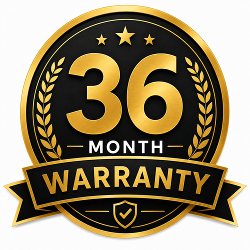 36 Month Warranty 