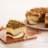 Slice of Cinnamon Cream Cheese Coffee Cake