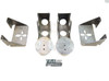 Rear Universal Air Ride Suspension Weld-on Axle Brackets with 2600 Series Air Springs Kit Drop Low for 4 Link Set-up