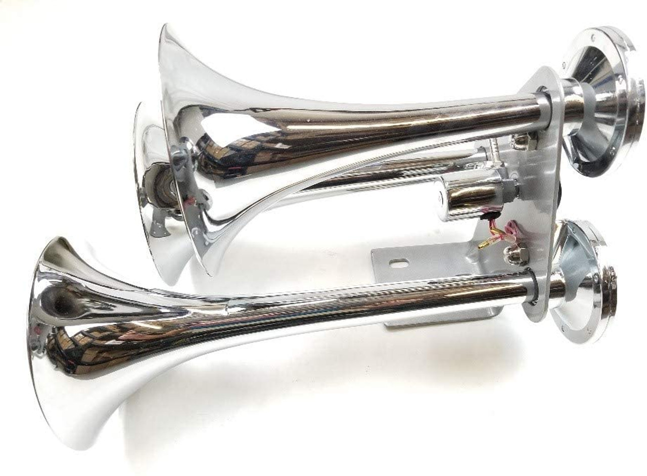 True Suspension Active Air 16" Triple Train Horn Kit Thunder Series