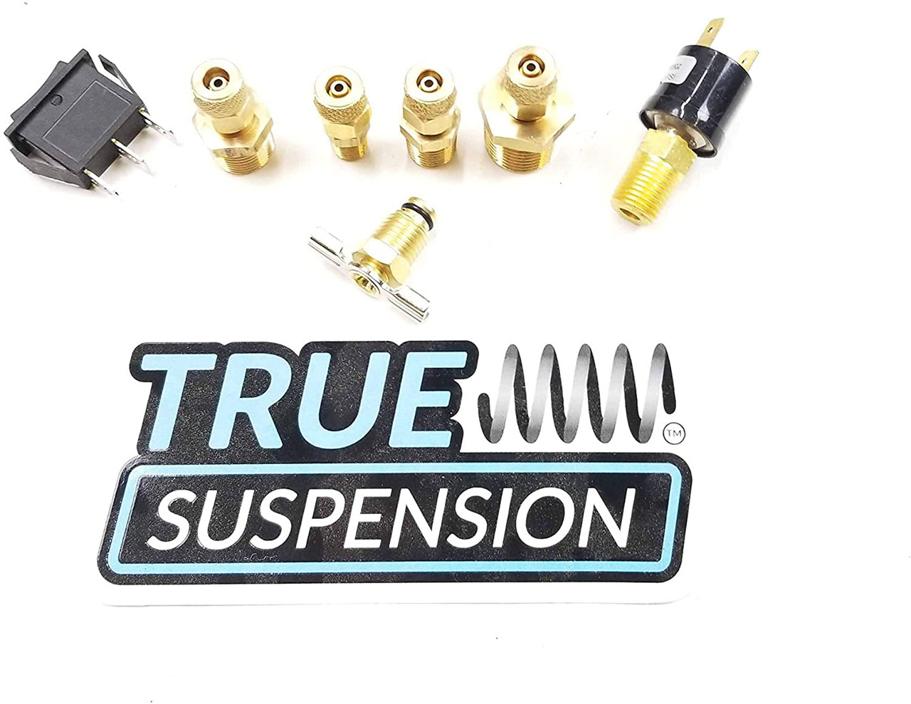 True Suspension Active Air 16" Triple Train Horn Kit Thunder Series