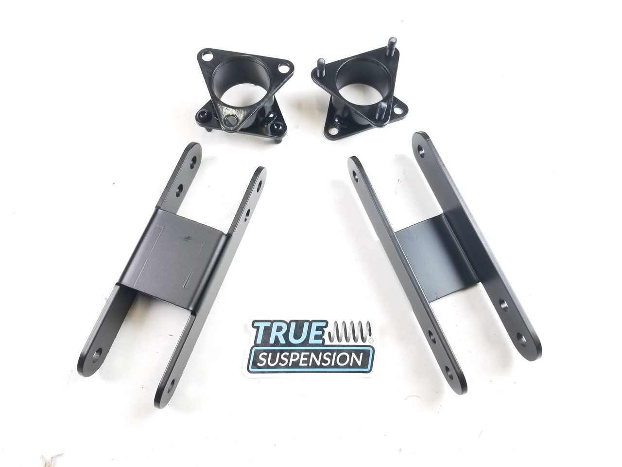 Compatible with Chevrolet Chevy GMC Colorado Canyon Pickup Truck 2015-2019 Lift Kit Front 3" Steel Strut Spacers - Rear 2-3" Adjustable Lift Shackle Kit 2WD 4WD (4x4)