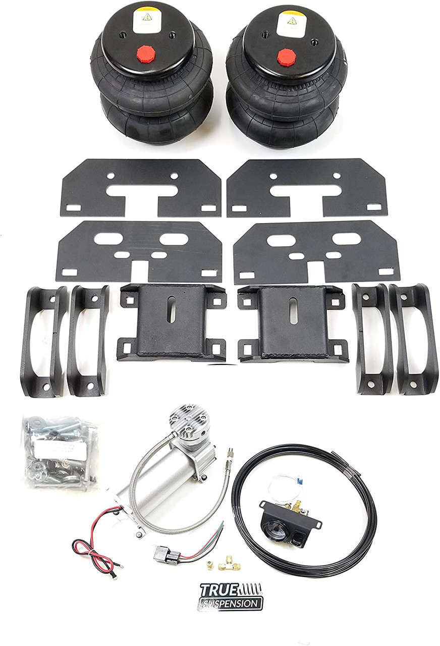 Compatible with Dodge 2500 2wd Pickup Truck 03-13 Towing Assist Helper Air Ride Suspension Kit Complete With Air Management Control (No Tank)