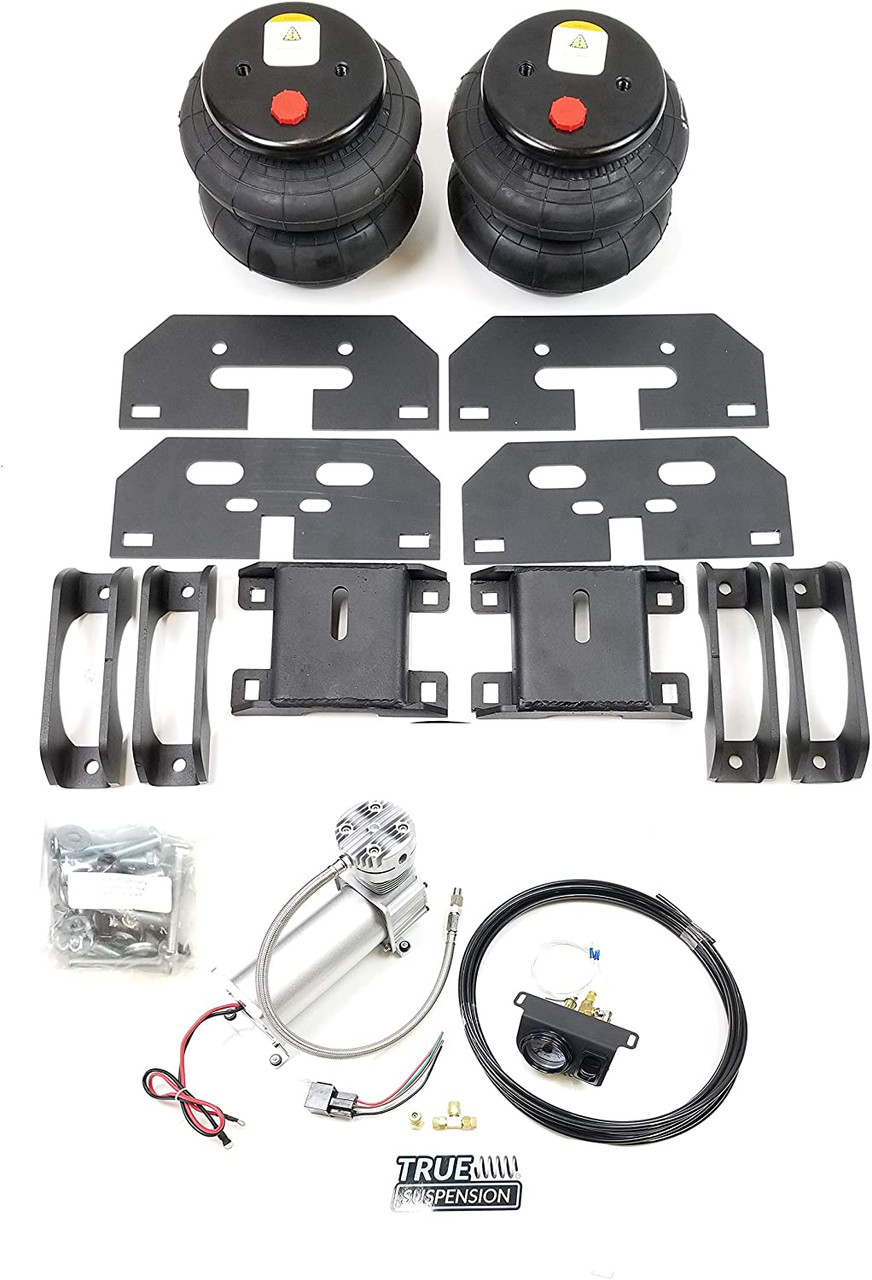 Compatible with Dodge 3500 4wd Pickup Truck 03-13 Towing Assist Helper Air Ride Suspension Kit Complete With Air Management Control (No Tank)