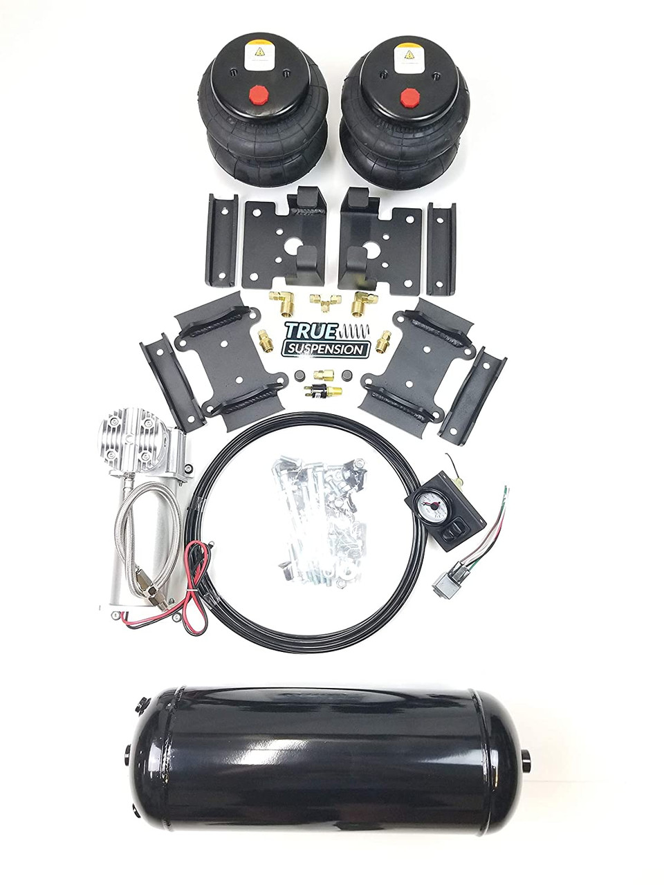 Compatible with Dodge 3500 2wd Pickup Truck 14-21 Towing Assist Air Ride Suspension Kit Complete With Air Management Control