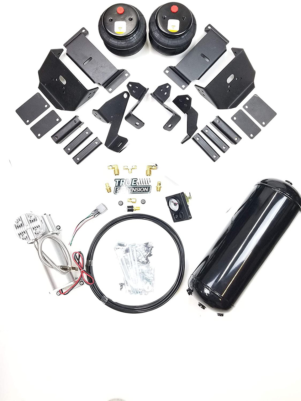 Compatible with Ford F250 4WD 17-21 Pickup Truck Towing Assist Air Ride Suspension Kit Complete With Air Management Control