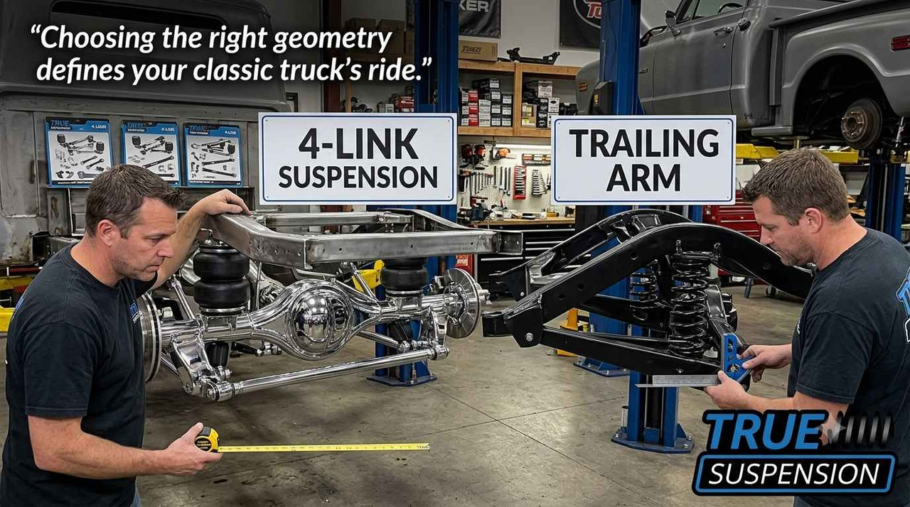 4-Link Suspension vs. Trailing Arm: Classic Truck Guide