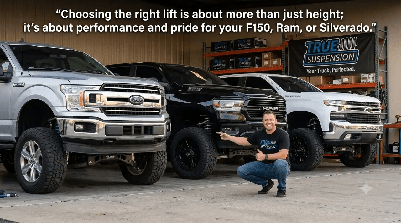 Choose the Right Lift Kit for F150 vs. Ram vs. Silverado