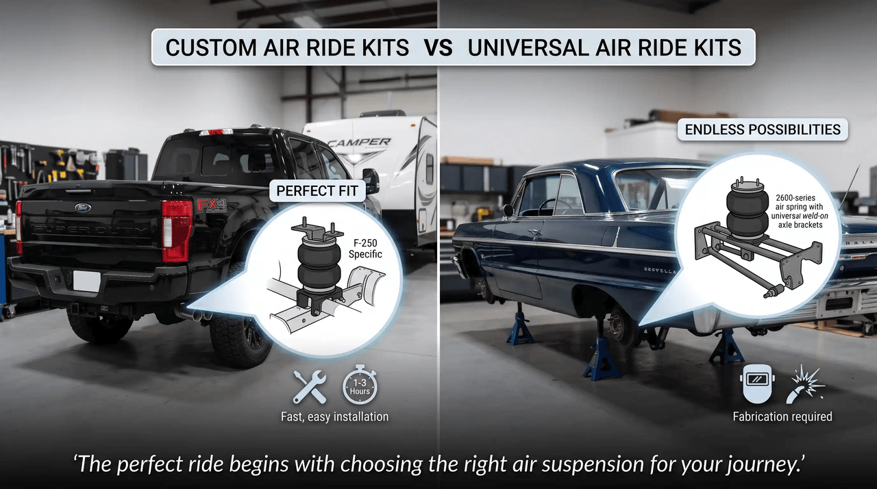 Custom Air Ride Kits vs. Universal Air Ride Kits