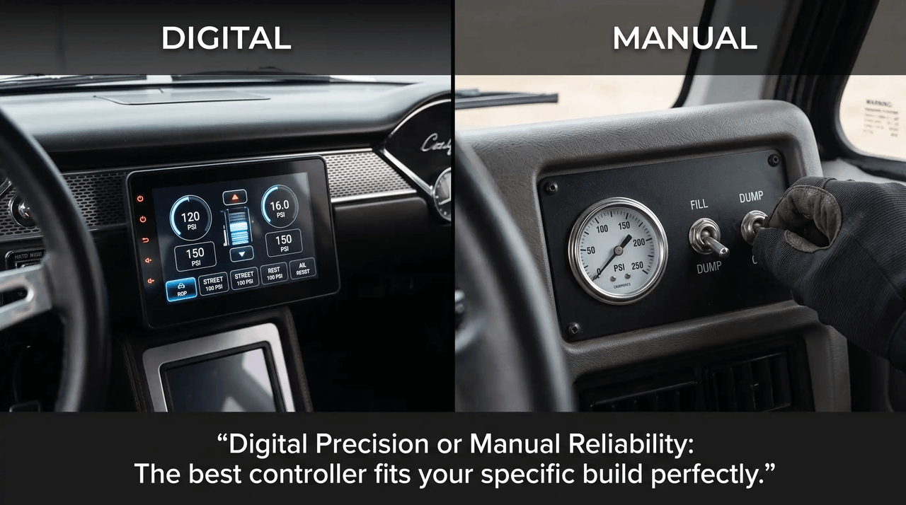 Digital vs. Manual Air Ride Management Controllers