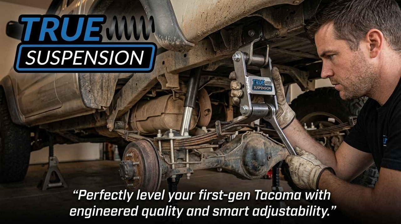 1st Gen Tacoma Adjustable Rear Lift Shackles Guide