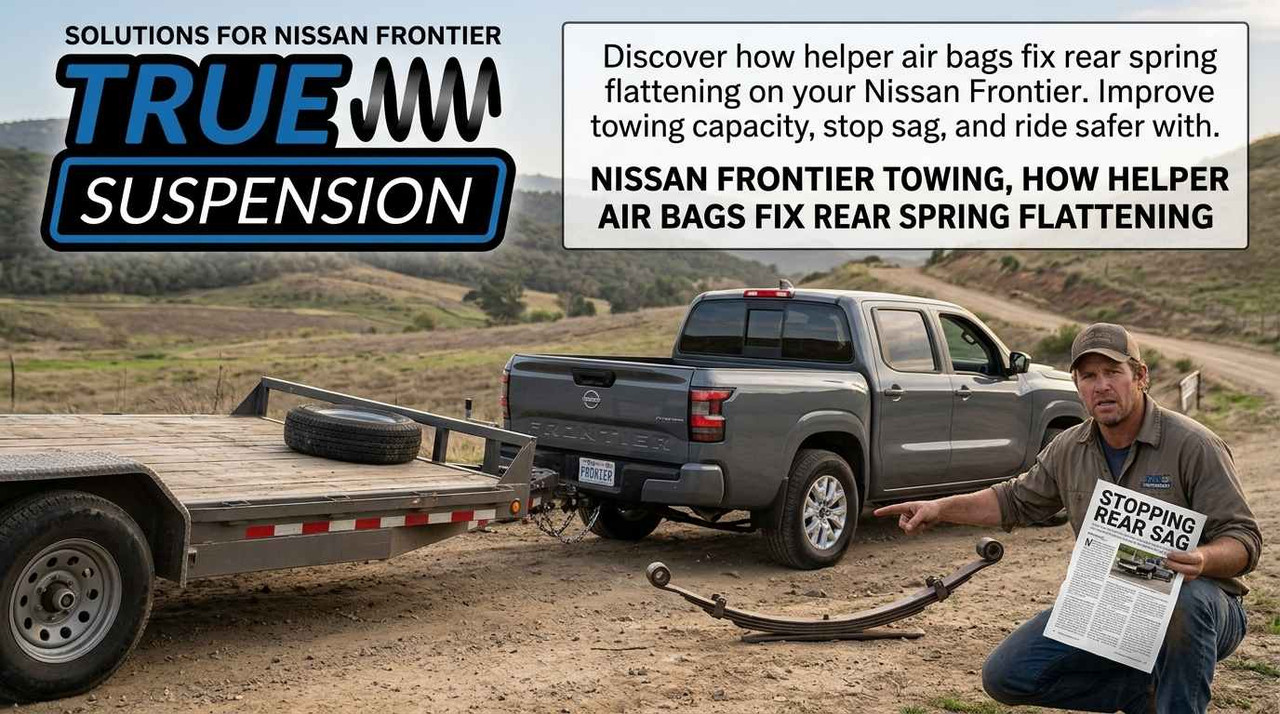 Nissan Frontier Towing: Helper Air Bags Fix Rear Spring