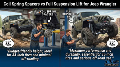 Coil Spring Spacers vs Full Suspension Lift for Jeep Wrangler