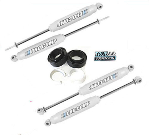 Compatible with Dodge Ram 1500 09-17 Pickup Truck Lift kit Front Forged 3" Coil Spring Spacers + Rear 2" Aluminum Coil Spring Spacers Kit + Set of ProComp Es9000 Nitrogen Charged Shocks 2wd
