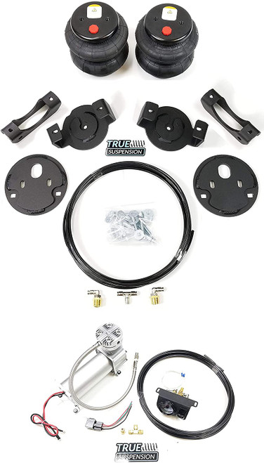 Compatible with Chevrolet Silverado GMC Sierra Silverado 1500 99-06 Pickup Truck Rear Towing Assist Helper Air Ride Suspension Kit with In-cab management controls(No Tank Required) 2WD RWD